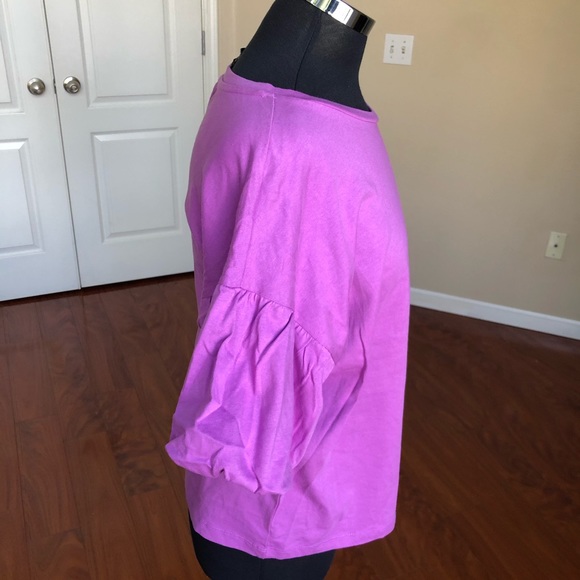 Bobeau Bubble Sleeve Tee - Picture 2 of 10